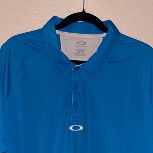 EUC—Men’s Oakley Hydrolix Blue Polo—Size XL
